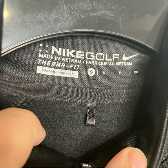 Nike Golf Therma fit half zip pullover black fleece lined women’s size small - Picture 5 of 9